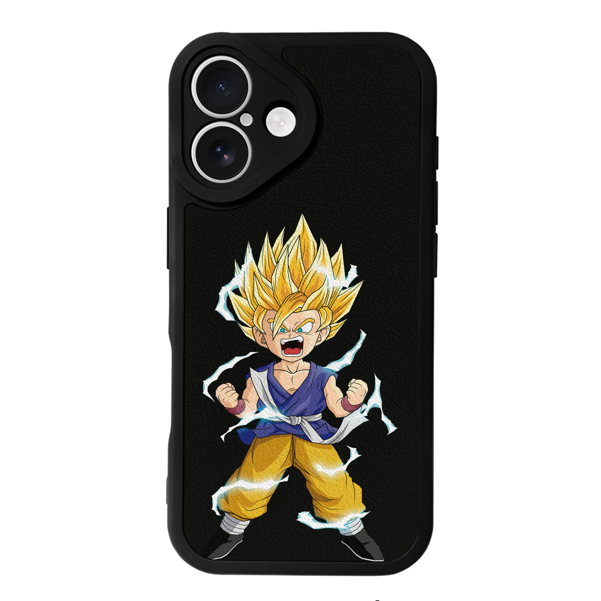 （画像用） ドラゴンボール 孫 悟飯（そんごはん）DRAGON BALL Son Gohan 【iPhone 16シリーズ対応】シリコンスマホケース（レザー調） 材質：シリコン